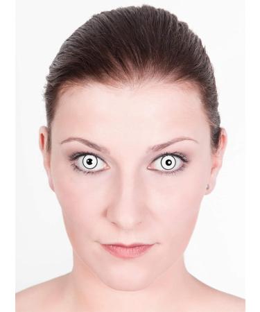 Ghost Motif Contact Lenses - Annual Prescription Lenses for Halloween & Carnival - -3.5 Diopters - Buy Online on GoSupps.com