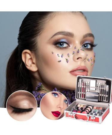  G n rique Makeup Set Multi-Functional Makeup Case Eyeshadow Kit Blush Palette Eyebrow Pencil Lipstick Set Nail Polish Brush For Women Travel & Parties - Buy Online on GoSupps.com