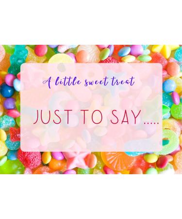 Just to say sweet box | Just to say | Thank you gift | Thanks| Thinking of you gift| personalised sweet gift | thank you friend| Thinking of you present - Buy Online on GoSupps.com