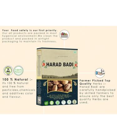 Harad badi Whole - 200 Gm - Yellow Terminalia Chebula Haritaki Natural | - Buy Online on GoSupps.com
