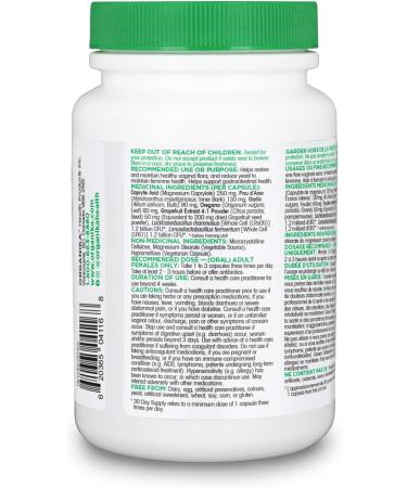 Organika Formula Candida- Yeast Reduction Formula Feminine Health Support Probiotics All Natural Herbal Blend- 90vcaps - Buy Online on GoSupps.com