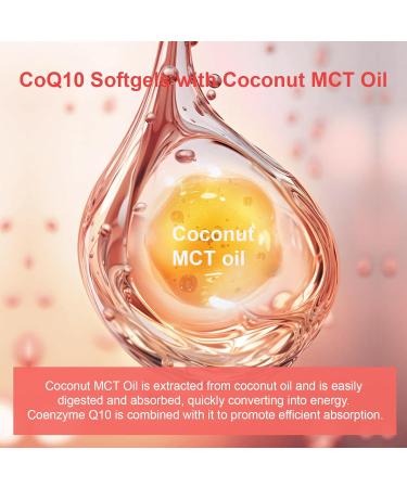 Novafun CoQ10-400mg-Softgels with Coconut MCT Oil High Absorption Coenzyme Q10 Supplement for Heart Health & Energy Production 90 Count 45 Day Supply - Buy Online on GoSupps.com