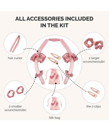 Heatless Curling Rod Headbands - Natural Wave Hair Curling Set for Long Hair - Women's Soft Hair Roller Styling Tools - Buy Online on GoSupps.com