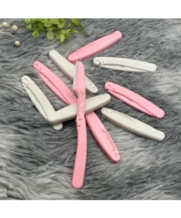 10-Piece Foldable Eyebrow Razor Set | Dermaplaning Tool for Perfect Brow Grooming & Face Shaving - International Shipping Available - Buy Online on GoSupps.com
