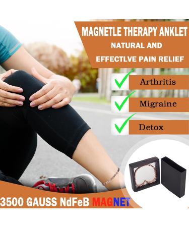 Magnetic Therapy Copper Foot Chain for Women - Relieves Arthritis & Migraines | Essential Magnetic Jewelry for Weight Loss - Buy Online on GoSupps.com