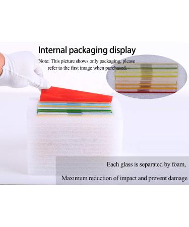 Pocoukate Stained Glass Sheets 8 pcs Variety Kit - 4 x 6 inch Large Cathedral Glass Mosaic Tiles for Crafts - Stained Glass Supplies (Black & White Series) - Buy Online on GoSupps.com