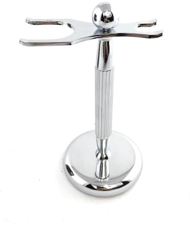 G.B.S Chrome Shaving Stand - Stylish Unbreakable Brush & Razor Holder for Daily Grooming - Ideal for Modern Bathrooms | International Shipping - Buy Online on GoSupps.com
