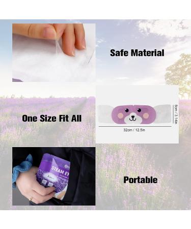 DIGHEIGG Lavender Steam Eye Mask - 20 Pcs | Disposable Eye Warm Compress for Dark Circles, Puffiness, Dry Eyes, Headache, Migraine, Stye | Relief Stress & Fatigue - Buy Online on GoSupps.com