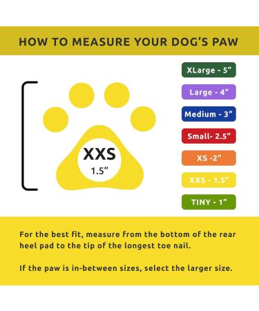 Pawz Pawc-XXS Dog Boots - Yellow | Waterproof Pet Booties for Small Dogs | Shop Now! - Buy Online on GoSupps.com