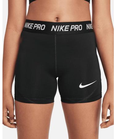 Nike Girls Pro 3 Boyshorts Black/White - Size Medium - Buy Online on GoSupps.com