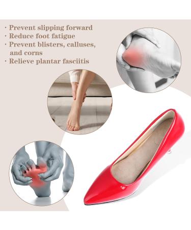 High Heel Cushion Inserts for Women - 5D Rubber Arch Support Breathable & Anti-Slip Insoles for Sandals Flats Dress & Running Shoes - Buy Online on GoSupps.com
