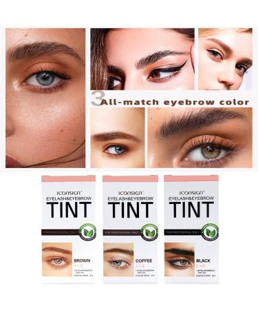 Professional Black Tint Kit 2-in-1 for Eyelashes & Eyebrows - 6 Weeks Lasting, DIY Hair Dye - Salon & Home Use - 7ml (Black) - Buy Online on GoSupps.com