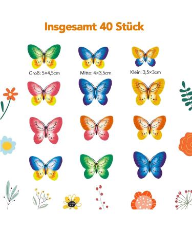 40 Edible Butterfly Decorations for Cakes - Tortendeko Birthday & Cake Decor - Buy Online on GoSupps.com