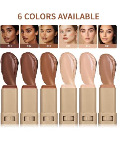  SONGVISON Stick Foundation Serum Boosted Skin Tint - Full Coverage Moisturizing Concealer with Beauty Balm Natural Glow & 24-Hour Lig - Buy Online on GoSupps.com
