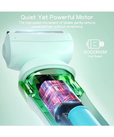 3-in-1 Electric Razor for Women - Rechargeable Bikini Trimmer & Body Groomer Wet/Dry IP7X Waterproof Shaver for Legs Face & Underarms - Buy Online on GoSupps.com