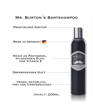 Mr. Burtons Classic Beard Care Set - 3 Piece Oil Balm & Shampoo - Premium Grooming for a Perfect Beard - Buy Online on GoSupps.com