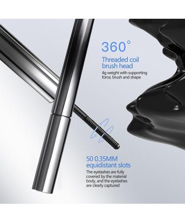Lot de 2 petits mascaras tanches en tube d'acier - Pour les cils - Durables - Imperm ables la transpiration - Pour les yeux en fer - Noir - Buy Online on GoSupps.com