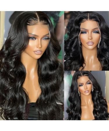 16 Inch Body Wave Brazilian Virgin Human Hair Lace Front Wig for Black Women - Pre Plucked, 180 Density - Buy Online on GoSupps.com