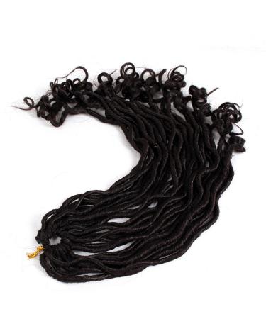 3 Packs 20 Inch Eunice Curly Faux Locs Crochet Hair - Dreadlocks & Goddess Braids (22 Roots/Pack) - Synthetic Hair for International Shipping - Buy Online on GoSupps.com