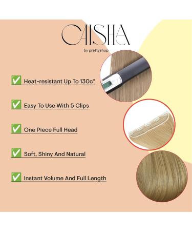 CAISHA 24" Clip In Hair Extensions One Piece Full Head Hairpiece Straight Brown Mix C59 brown mix #4T30 C59 - Buy Online on GoSupps.com