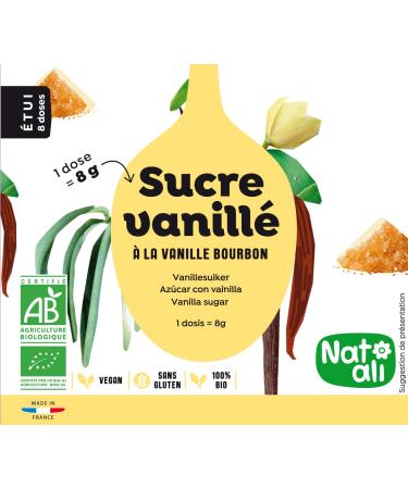 Nat-Ali Organic Vanilla Sugar Case 64g