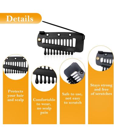 Luwrevc Chunni Clips with Safety Pins 12Pcs Teeth Strong Dupatta Clips with Safety Pin Easy to Use with Dupatta Hijab & Tikka Setting (12 Pack) - Buy Online on GoSupps.com