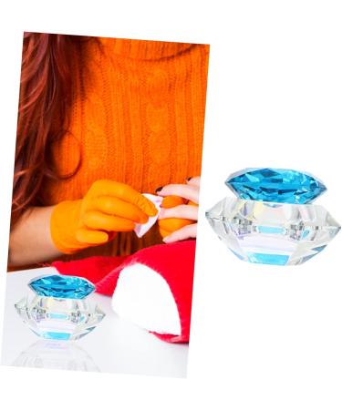 Beatifufu 1pc Nail Art Crystal Cup Acrylic Powder Holder Nail Dappen Dish Clear Dappen Dishes Cup Acrylic Liquid Dish with Lid Containers with Lids Manicure Alien Crystal Art Glass 7.5x6cm Blue - Buy Online on GoSupps.com