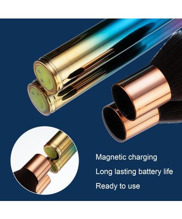 Soft Hair Electric Makeup Brush - Rechargeable Waterproof & Adjustable Frequency for Perfect Makeup Application | International Shipping Available - Buy Online on GoSupps.com