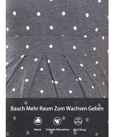 Love2Mi Maternity Nursing Shirt - Layered Wrap Design, L-Grey Dot, Size M - Buy Online on GoSupps.com