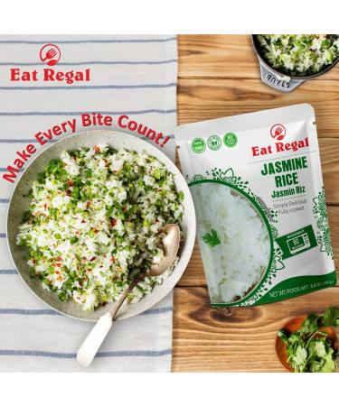 Regal Thai Jasmine Rice Hood & Tray - Ready to Eat in 90 Seconds - Nutritious & Delicious - 8.8 oz (Pack of 8) - Buy Online on GoSupps.com