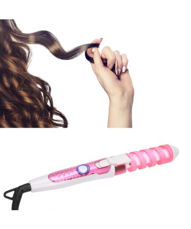 Curling Iron Automatic Temperature Control Fast Heating Hairstyling Tool for Dry Hair Spiral Hair Curler Suit for Short Medium And Long Hair (US Plug)