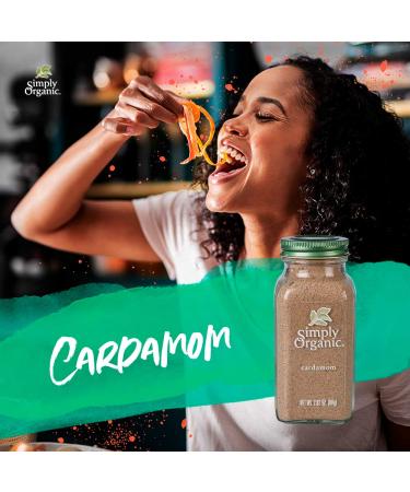 Buy Simply Organic Cardamom 2.82 oz (80 g) - Pure, Premium Spices - Buy Online on GoSupps.com