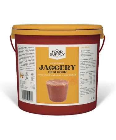 Jaggery Goor (Cane Sugar) 10kg - Natural Sweetner Sugar Alternative - Great Natural Replacement for White Sugar - Unrefiened - Buy Online on GoSupps.com