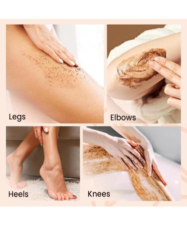 Coffee Scrub Body Exfoliator, 350g Anti Cellulite, Anti aging, Removes Dark Circles, Wrinkles, Gift for Women and Men, contains Coffe-Seeds, Sea Salt, Coconut Oil, Leaf Extracts (350g, Coffee Scrub) Coffee Scrub 12 Fl Oz (P  - Buy Online on GoSupps.com