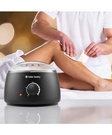 Salon Sundry Portable Electric Hot Wax Warmer Machine - Black/Clear Lid | Hair Removal - Buy Online on GoSupps.com