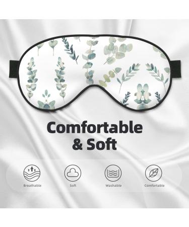 Soft Eucalyptus Leaves Sleep Eye Mask - Breathable Travel Eye Patch for Relaxation | Shop Now - Buy Online on GoSupps.com