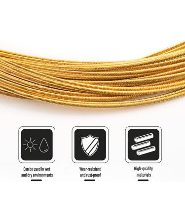 Chooee Bicycle PRO Shift Cable - Ultra Slick Derailleur Cable for Shimano/SRAM Shifter - Gold - 2x2500mm - Buy Online on GoSupps.com