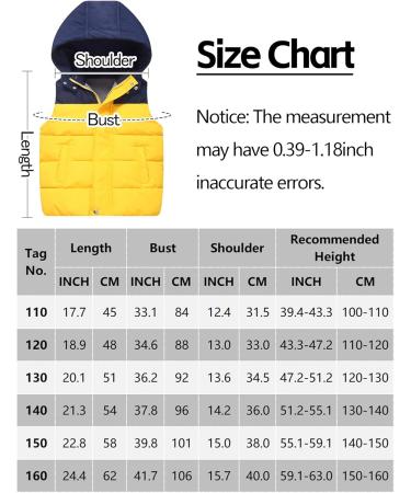 Happy Cherry Kids' Winter Puffer Vest - Lightweight & Warm Hooded Gilet | 4-5 Years | Yellow - Buy Online on GoSupps.com