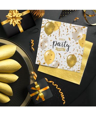 PAW 3-Layer Colorful Napkins - 20 Pieces (33x33 cm) | Perfect for Birthdays Weddings Parties & Celebrations | Elegant Balloon Design - Buy Online on GoSupps.com