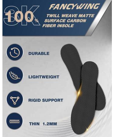 Carbon Fiber Insoles for Foot Pain Relief | Arch Support Inserts for Men Size 10/Women 11 | Rigid Shoe Soles for Arthritis & Hallux Rigidus - Buy Online on GoSupps.com