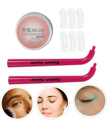 HONMEET 1 Set Eye Makeup Aid Reusable Eyelash Stencil Lower Eyelash Makeup Tool Lash Stamp for Bottom Eyelashes Lower Lashes Stamp for Women Eye Makeup Tool Silicone Lash Stamp Diphenylene 12.00X3.50X2.50CM - Buy Online on GoSupps.com