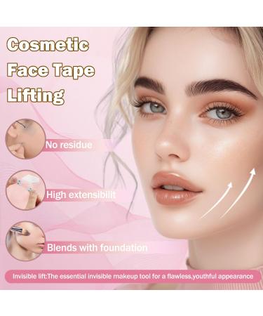 222PCS New Face Lift Facelift Band Face/Neck Tapes Lifting Invisible V FaceLift Invisible Tape Wrinkle Jowl Cord Lifter Sagging Skin Facial Lifting Stickers (Apricot) - Buy Online on GoSupps.com