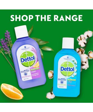 Dettol Disinfectant Liquid Lavender and Orange 500ml - Kills 99.9% of Germs - Buy Online on GoSupps.com