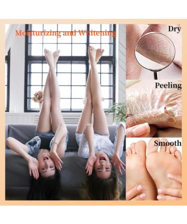 TBeautfave Foot Peel Mask 2 Pack Exfoliating Foot Mask Vitamin C Moisturizing Socks Feet Hard Skin Remover Feet Peeling Socks Whitening and Nourishing Foot Mask Foot Care Extra Long Foot Mask - Buy Online on GoSupps.com