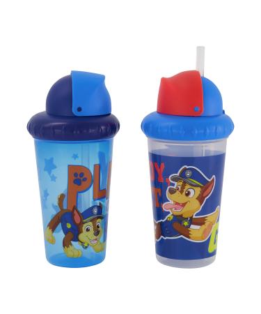 Toddler Sippy Cups for Boys | 10 Ounce Paw Patrol Sippy Cup Pack of Two with Straw and Lid | Durable Blue Leak Proof Travel Water Bottle for Toddlers 1 Count (Pack of 1)