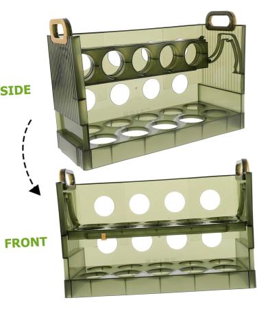 OUNONA Egg Storage Box Fridge Eggs Drawer Household Egg Organizer Egg Holder Automatic Clamshell Dispenser - Buy Online on GoSupps.com