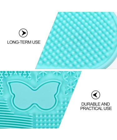 1pc Silicone Scrub Pad Eco-Friendly Makeup Applicator & Cleaning Tool | 23x17cm Green Perfect for Beauty Kits & Cosmetic Care - Buy Online on GoSupps.com