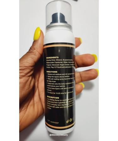 Lace Melting Spray 3.4fl.oz/100ml | Fast Drying No Residue No Build Up Powerful Hold All-Day Hold Daily Wig Application - Buy Online on GoSupps.com