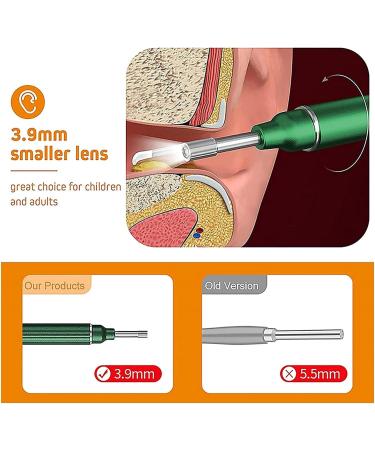 KouRy Ear Wax Removal Tool Ear Cleaner Earwax Removal Camera 1080P FHD Endoscope Wireless Ear Wax Remover Otoscope with LED Light Safe Ear Wax Removal Kit for Adults Kids &Pets (Green) - Buy Online on GoSupps.com