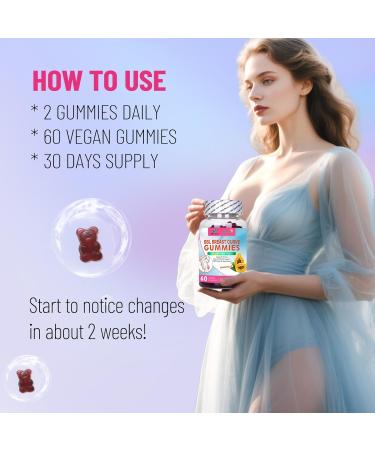 BBL Breast Curve Gummies, Chest & Buttock Lift Supplments, Plump & Tight, Larger & Firmer, 60 Count Papaya flavor - Buy Online on GoSupps.com